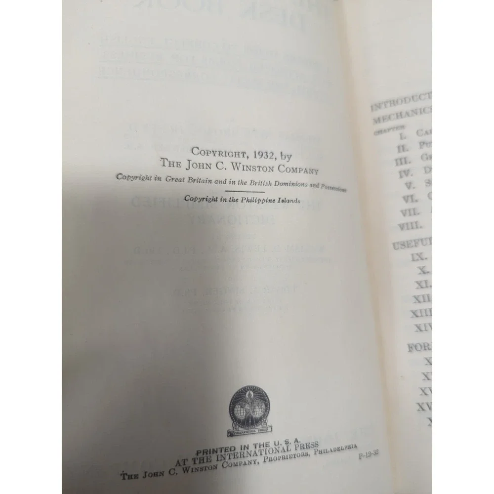 The Secretary's Desk Book 1932 Thomas Kite Brown John C Winston Comp‎ EXCELLENT